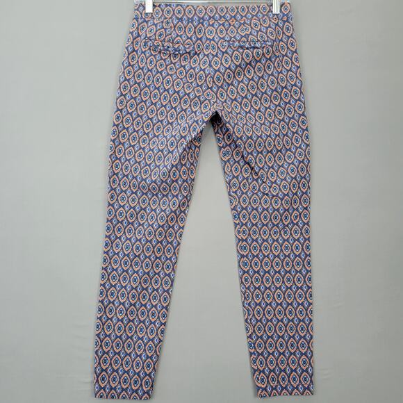 BeBop Blue Floral Pants Stretch Y2k Skinny Chino Zip Womens Pants Size 9 Juniors - Picture 2 of 13